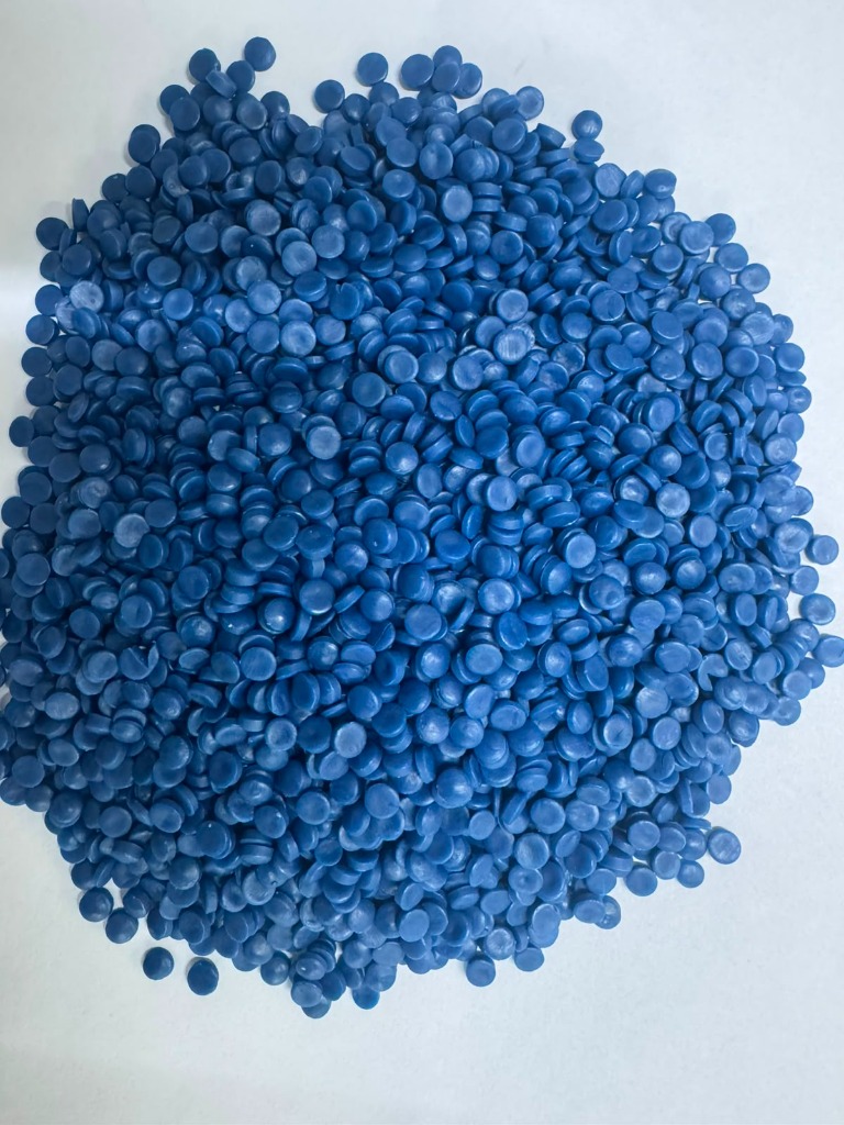 Reprocessed HDPE Blue Drum Mix Categories Granules